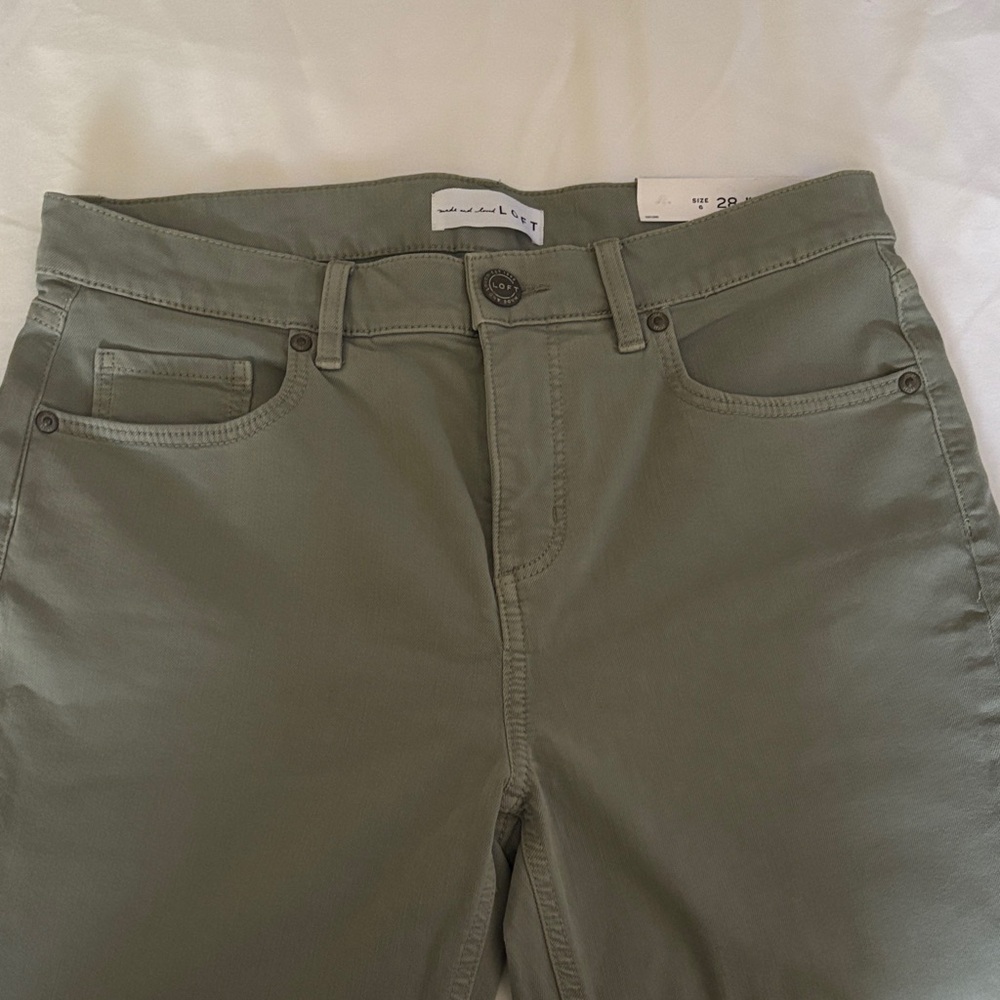 Olive Green Casual Pants